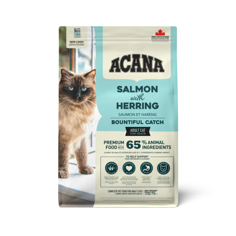 ACANA Bountiful Catch, Salmon with Herring, dry cat food bag