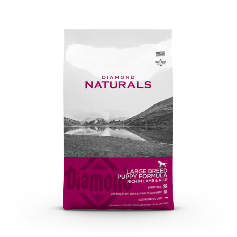 Diamond Naturals Large Breed Puppy Formula, Rich in Lamb & Rice, dry dog food bag