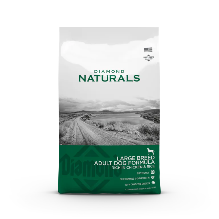 Diamond Naturals Large Breed Adult Dog Formula, Rich in Chicken & Rice, dry dog food bag