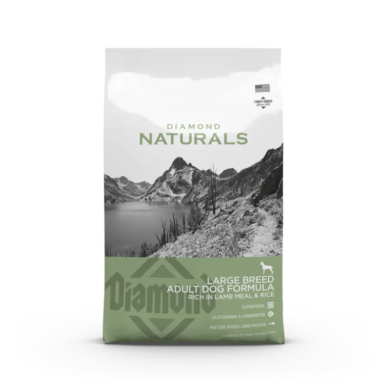 Diamond Naturals Large Breed Adult Dog Formula, Rich in Lamb Meal & Rice, dry dog food bag