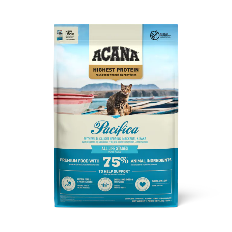 ACANA Pacifica dry cat food bag