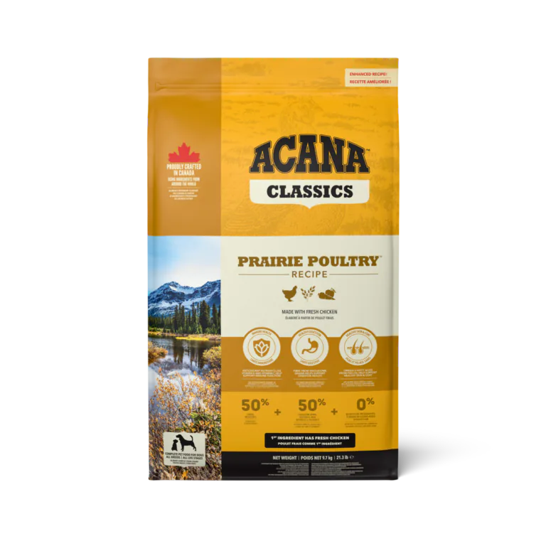 ACANA Prairie Poultry Recipe dry dog food bag