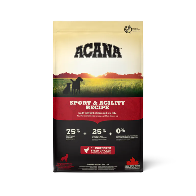 ACANA Sport & Agility Recipe dry dog food bag