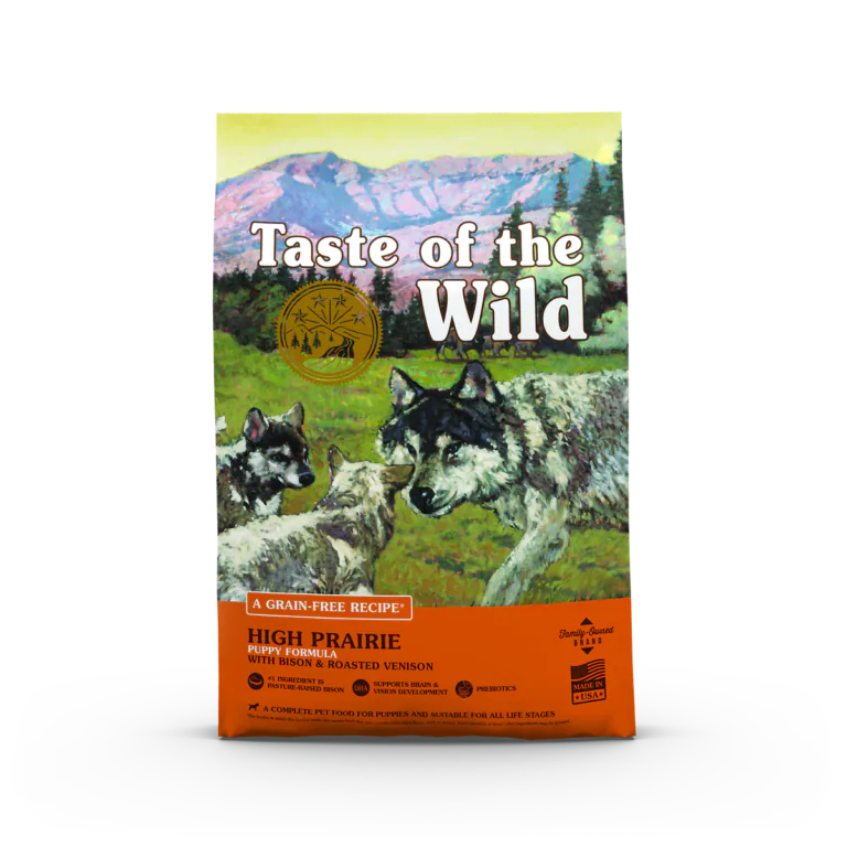 Taste of the Wild High Prairie Puppy Formula with Bison & Roasted Venison, dry dog food bag
