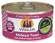 WERUVA Mideast Feast with Grilled Tilapia in Gravy cat food tin