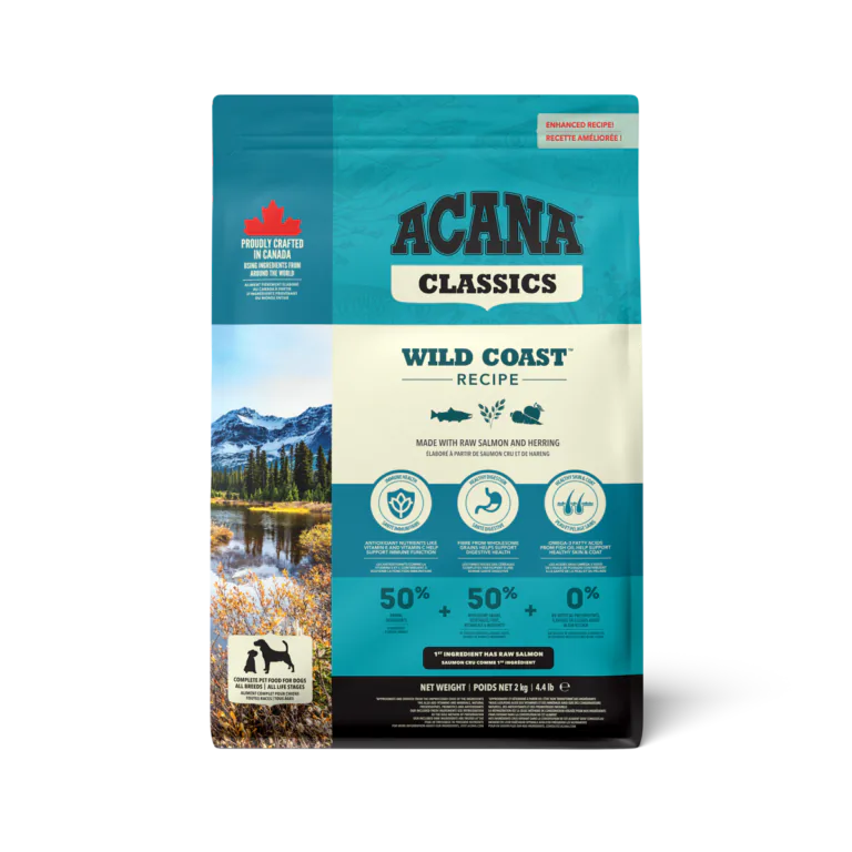 ACANA Wild Coast Recipe dry dog food bag