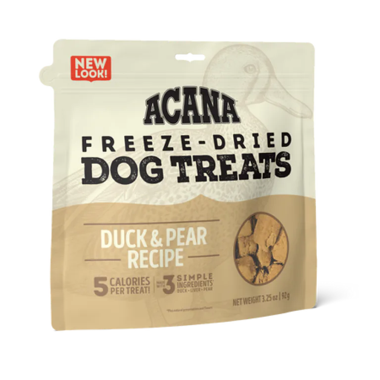 ACANA Duck & Pear Freeze-Dried Dog Treats pouch