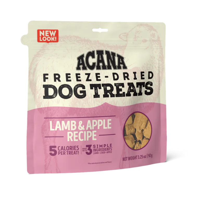 ACANA Lamb & Apple Freeze-Dried Dog Treats pouch